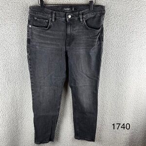 Lauren Ralph Lauren Black Label‎ Size 10 Faded Black Mid-Rise Straight Jeans
